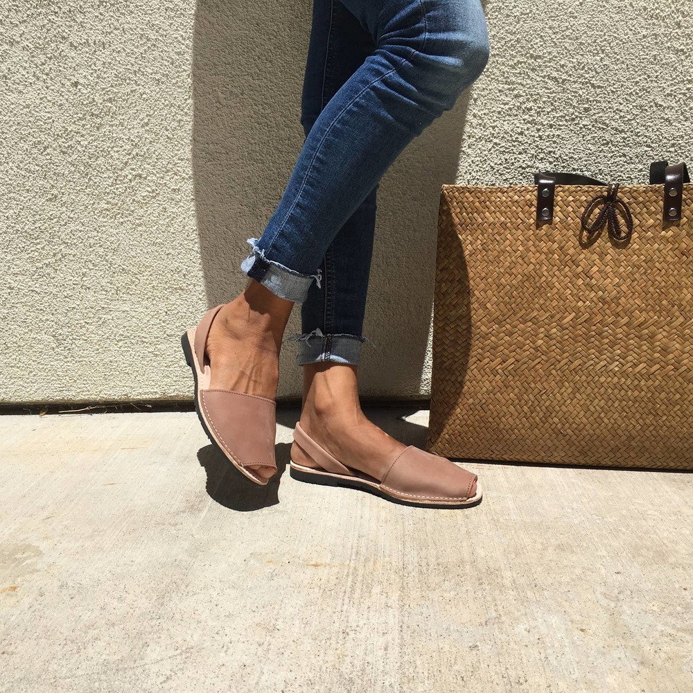 The Spanish Sandal Co. Peep Toe Tan Nubuck Sandals Size 41 US Size 10 H14896 - Picture 9 of 11